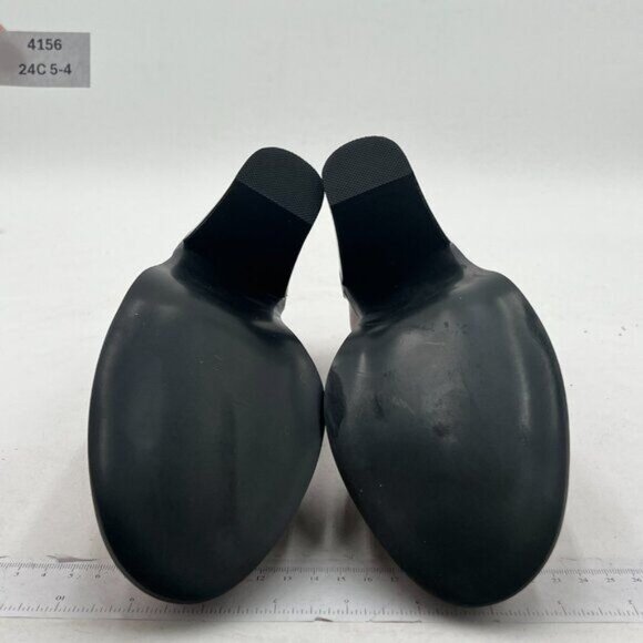 YDN Women Chunky High Heels Round Toe Oxford Loafer Shoes Slip On Office Work - Picture 6 of 7